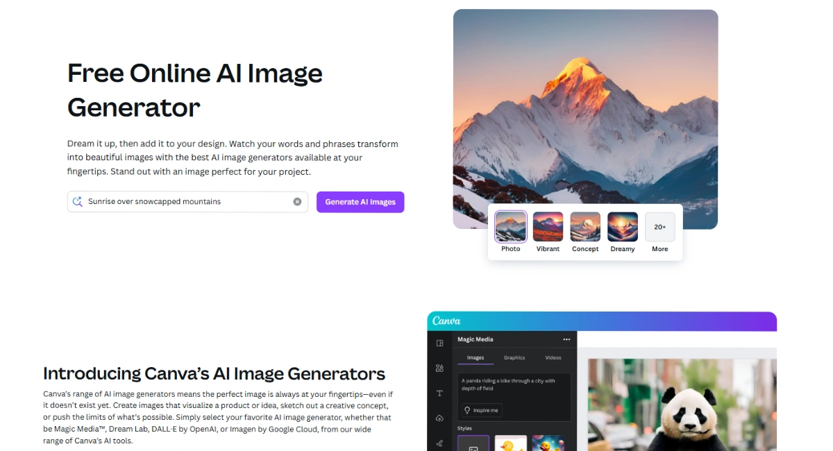 Canva AI Image Generator