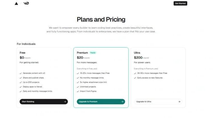 v0 pricing